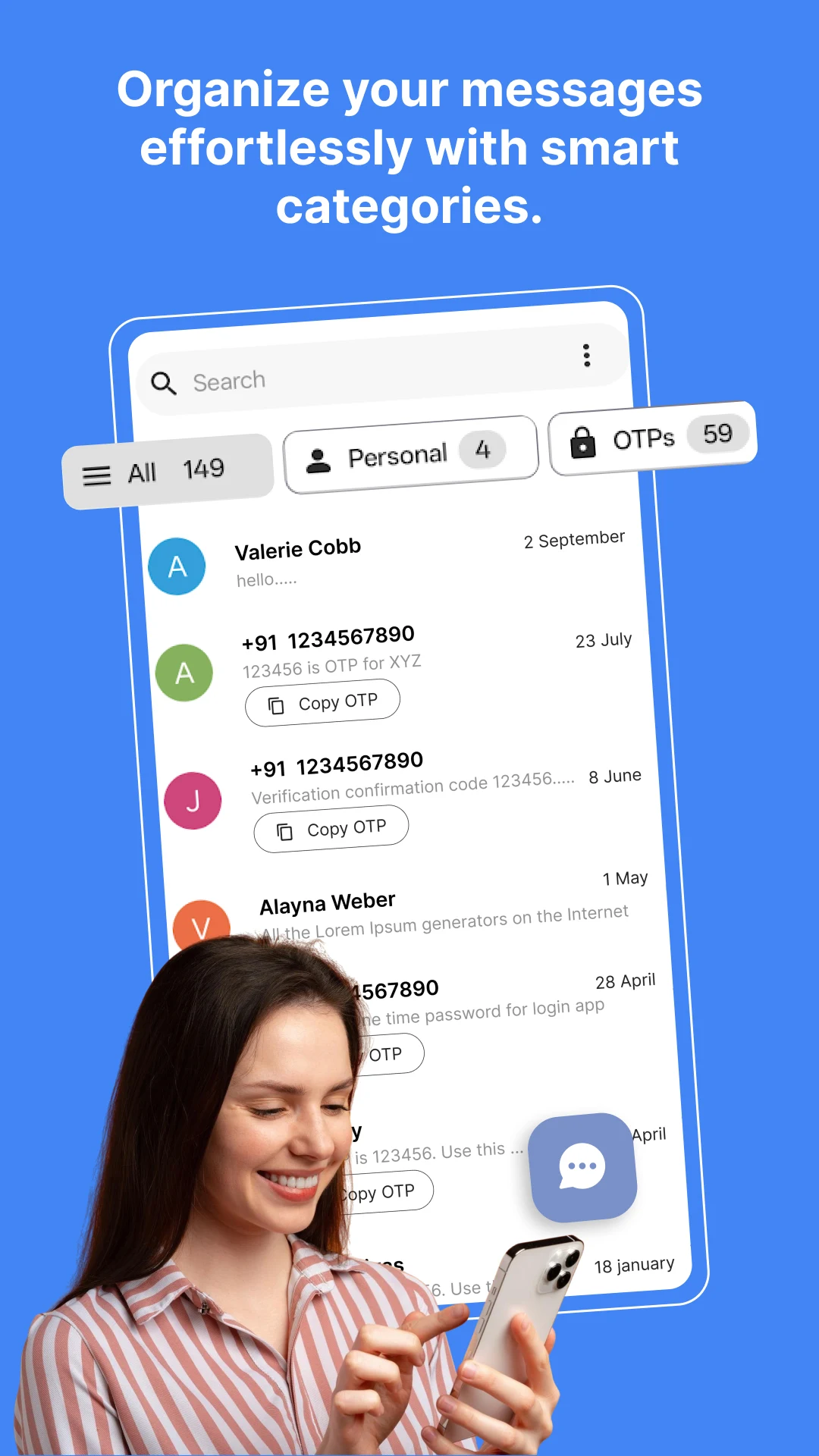 SMS Messages: Messaging App screenshot